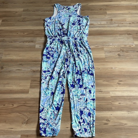 Lilly Pulitzer Paulina Jumpsuit Royal Purple Koalafications print Size L NWOT - Picture 14 of 16
